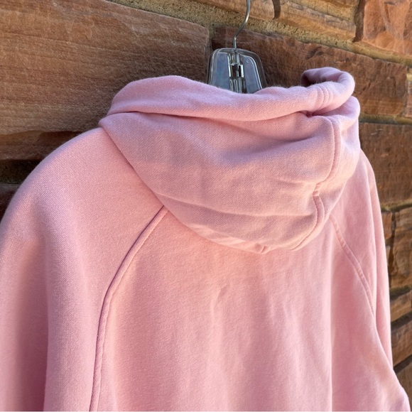 Vintage Nike Solo Black Swoosh Pink Pullover Hoodie Sweatshirt Large Lab Check - Picture 9 of 9